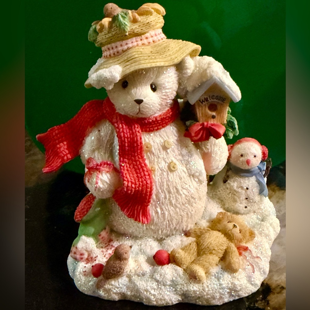 Cherished Teddies Merry Snowman Enesco Figurine